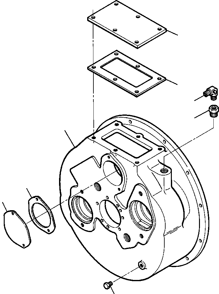 HOUSING ASSEMBLY, GEAR BOX 734 297 C91 KOMATSU