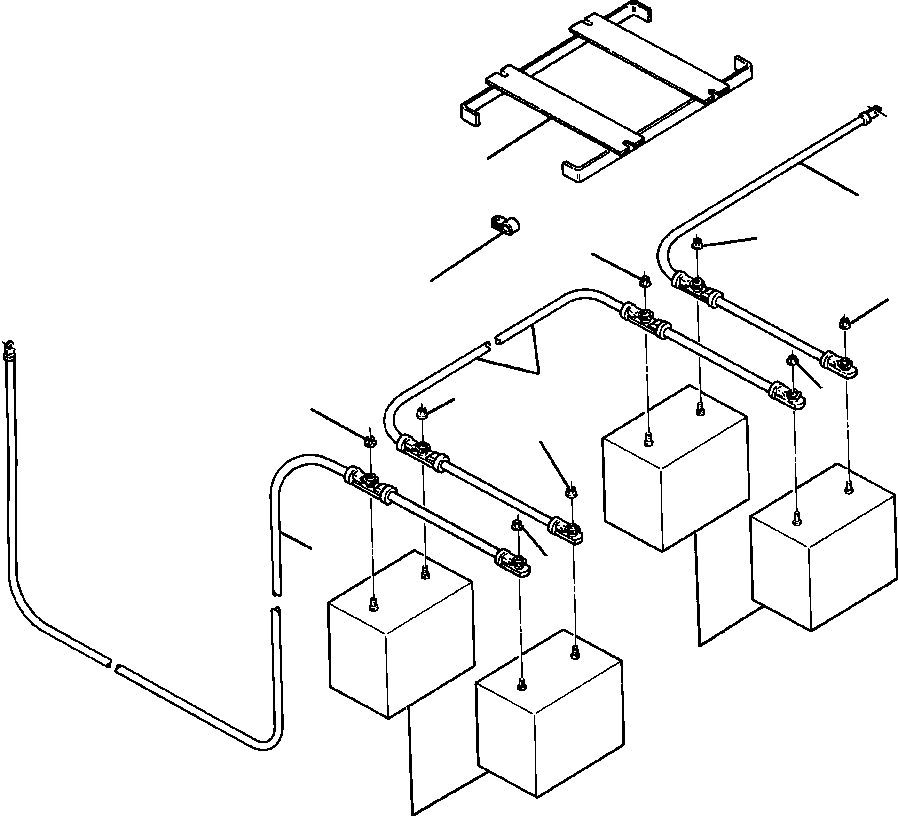 CABLE, NEGATIVE TERMINAL TO DISCONNECT SWITCH 742 422 C1 KOMATSU