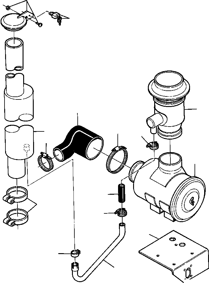 TUBE, ASPIRATOR 1237 182 H1 KOMATSU
