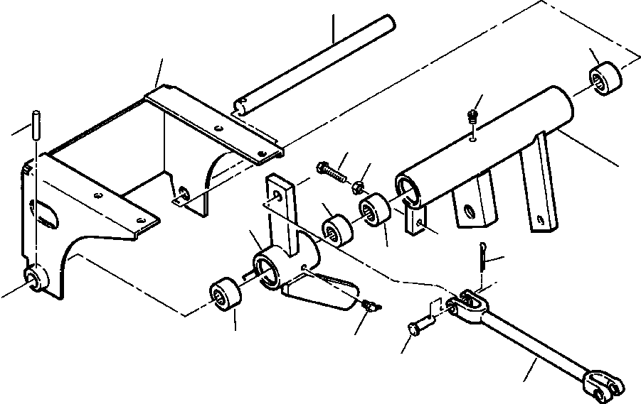 BRACKET ASSEMBLY, DECELERATOR (1237 541 H91) KOMATSU