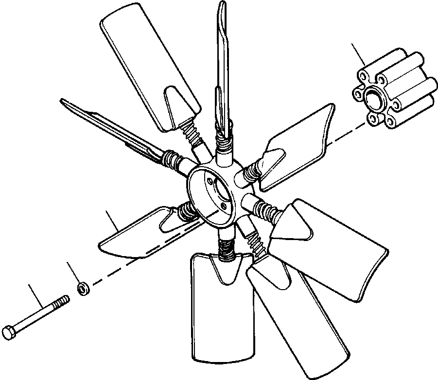 FAN, REVERSIBLE 1211 554 H1 KOMATSU