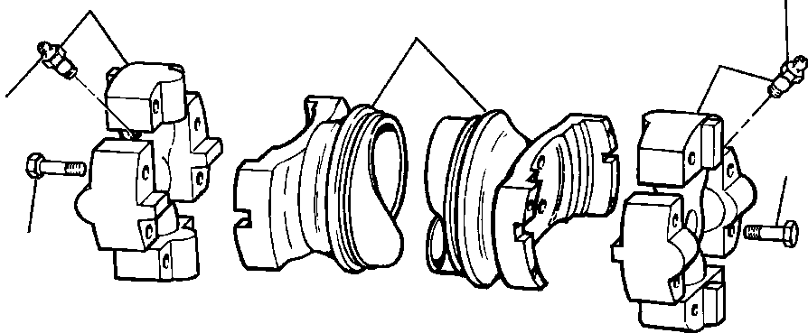 KIT, SPIDER AND BEARING SERVICE 1110 935 C1 KOMATSU