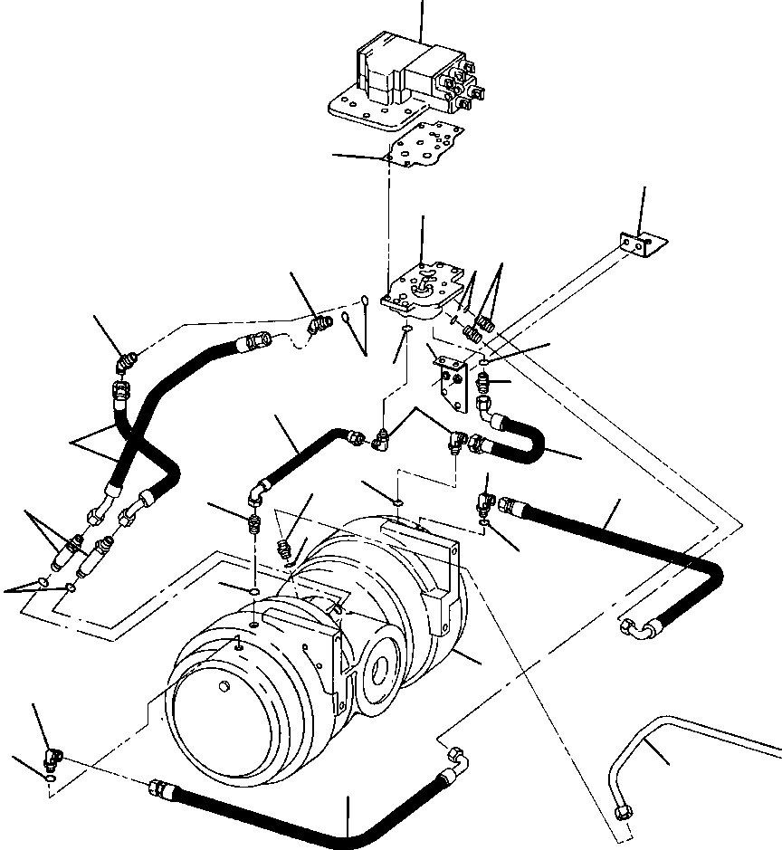 HOSE, MANIFOLD TO RH LOW RANGE CLUTCH 742 935 C2 KOMATSU