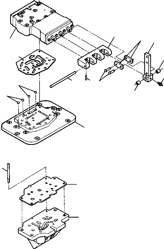 GASKET, BETWEEN VALVES 662 429 C5 KOMATSU