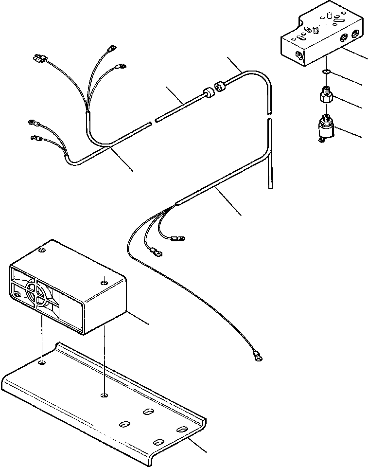 SUPPORT, ALARM MOUNTING 740 302 C1 KOMATSU