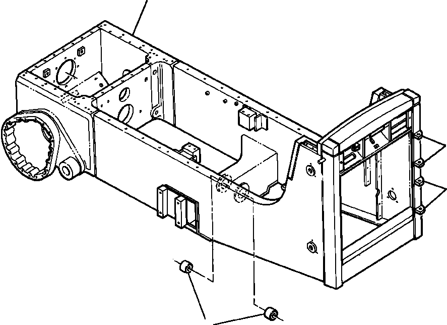FRAME ASSEMBLY, MAIN 1208 774 H92 KOMATSU