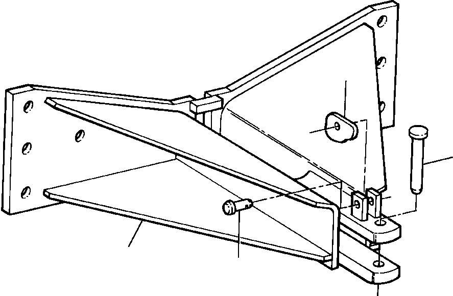 ATTACHMENT, FABRICATED RIGID DRAWBAR 629 030 C91 KOMATSU