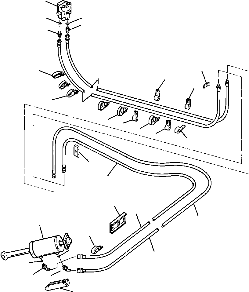 GUARD, HOSE 647 564 C1 KOMATSU