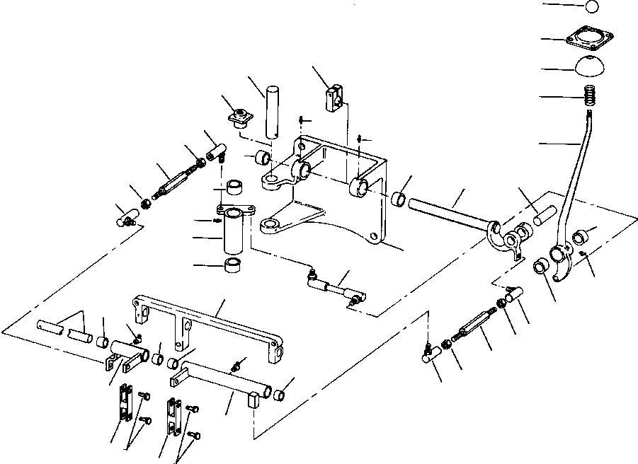 BRACKET, LEVER 741 128 C1 KOMATSU
