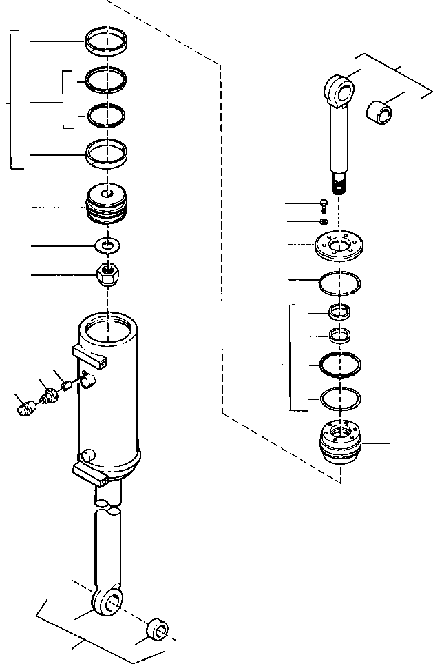ROD ASSEMBLY, CYLINDER 707 020 C91 KOMATSU