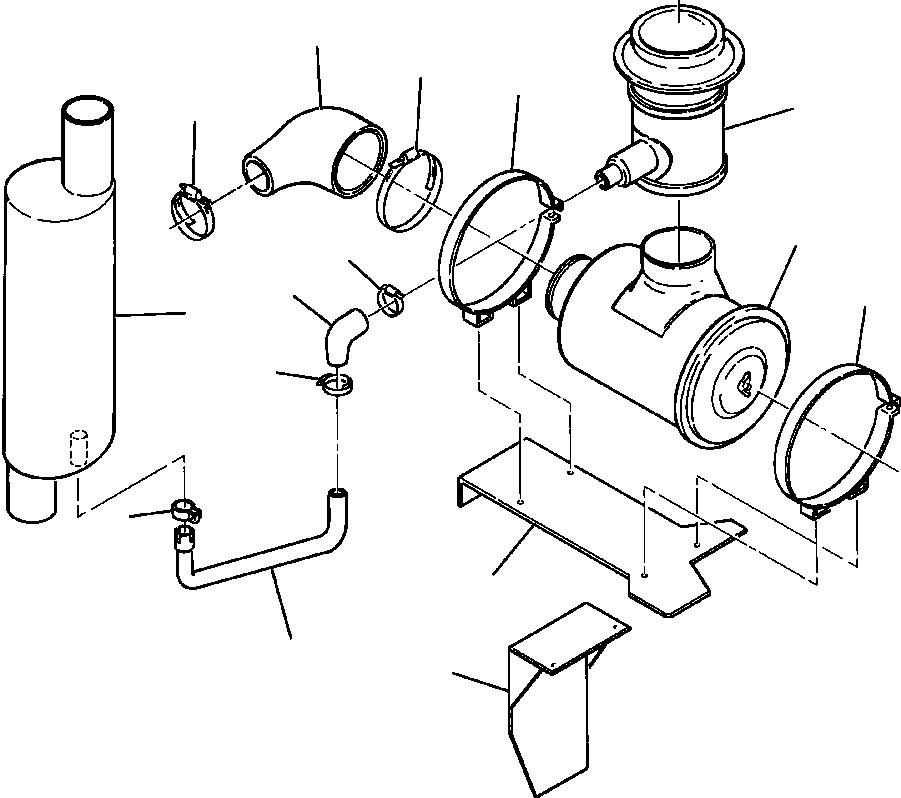 HOSE, ASPIRATOR 686 792 C1 KOMATSU