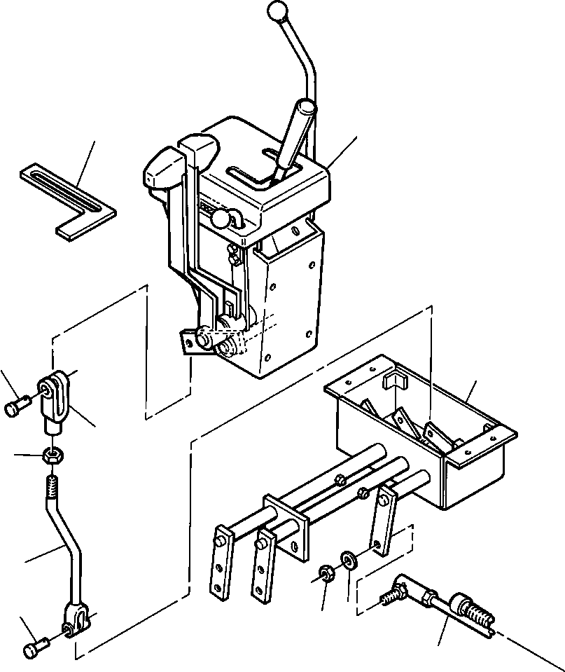ROD, THROTTLE CONTROL 1306 107 H91 KOMATSU