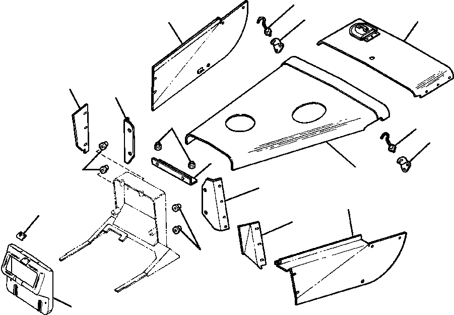 SHEET, ENGINE SIDE - LEFT 734 952 C2 KOMATSU