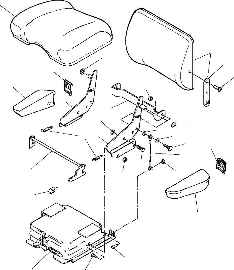 COVER, LEFT ARMREST 637 970 C1 KOMATSU