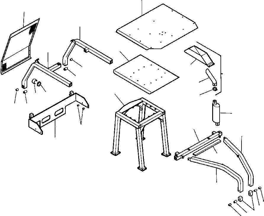 TUBE, FRONT SWEEP SUPPORT 652 761 C1 KOMATSU