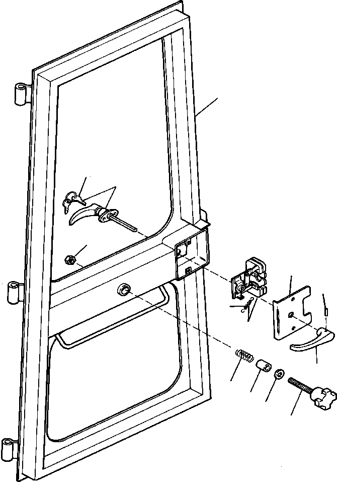 SPRING, LATCH 1222 859 H1 KOMATSU