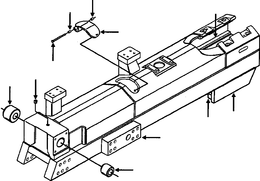 PLATE, TRUNNION MOUNTING 739 436 C1 KOMATSU