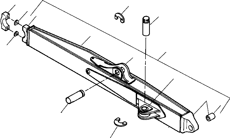 BRACKET, DIAGONAL STRUT 734 897 C1 KOMATSU