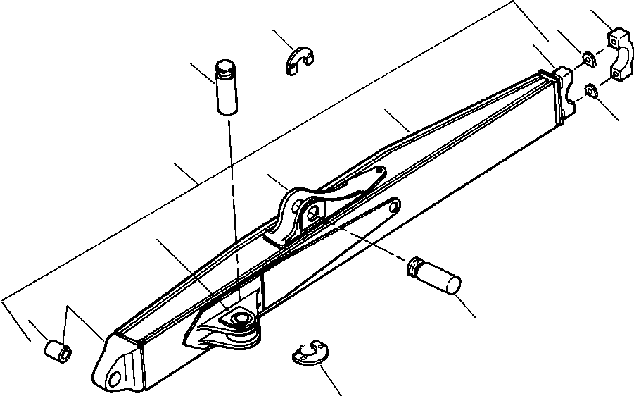 BRACKET, UPPER STRUT OR TILT CYLINDER 734 895 C1 KOMATSU