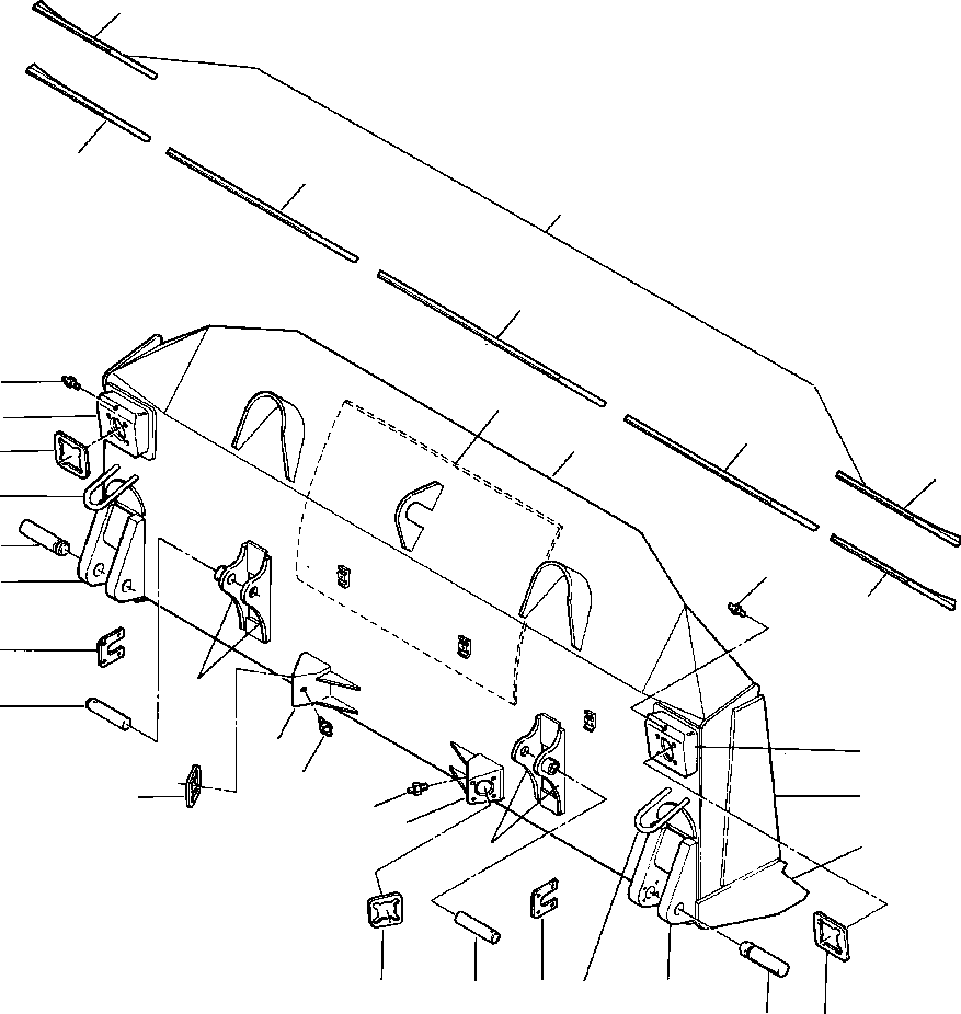 PLATE, PUSHER 628 874 C1 KOMATSU