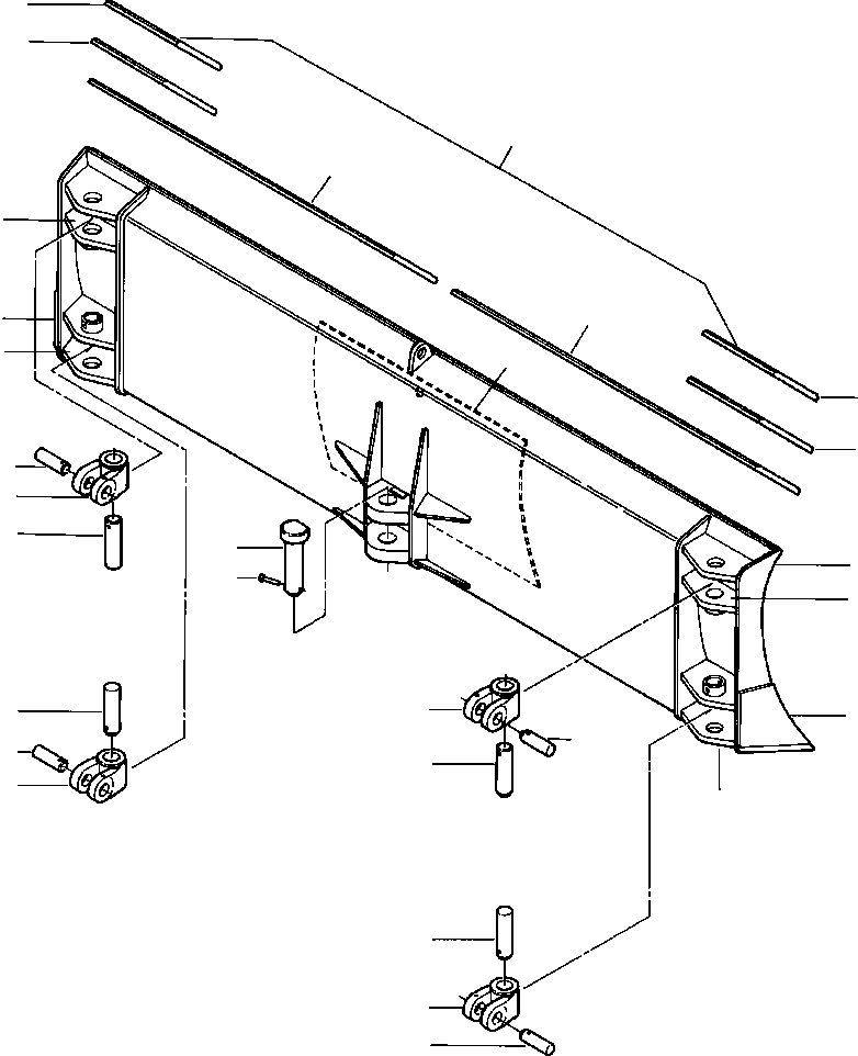 PLATE, PUSHER 629 110 C1 KOMATSU