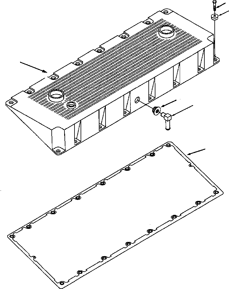 COVER, ROCKER LEVER TLA 1307 646 H91 KOMATSU
