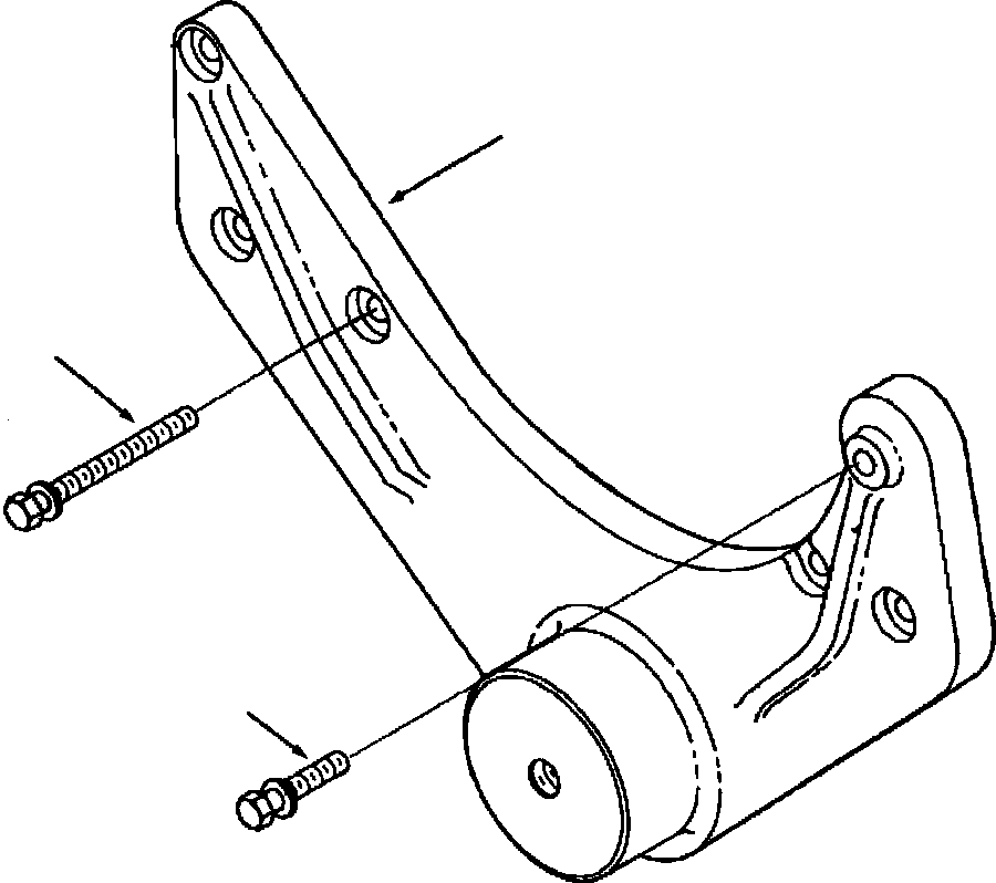 SUPPORT, FRONT ENGINE 1296 660 H1 KOMATSU