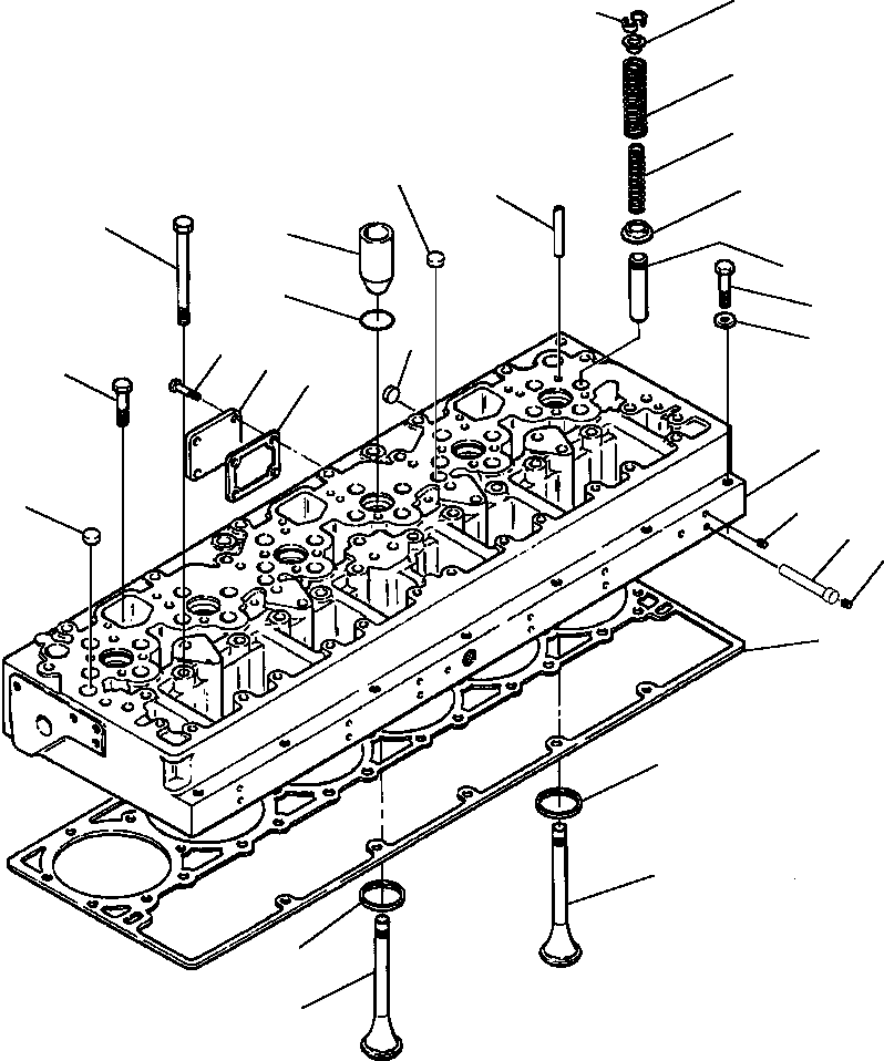 GASKET, CYLINDER HEAD 1296 076 H2 KOMATSU