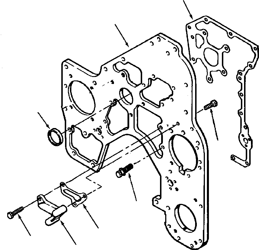 GASKET, GEAR COVER PLATE 1296 065 H1 KOMATSU