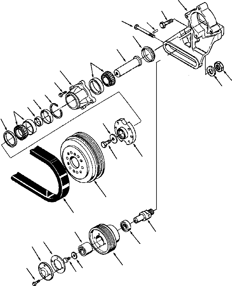 ASSEMBLY, IDLER PULLEY 1295 331 H91 KOMATSU