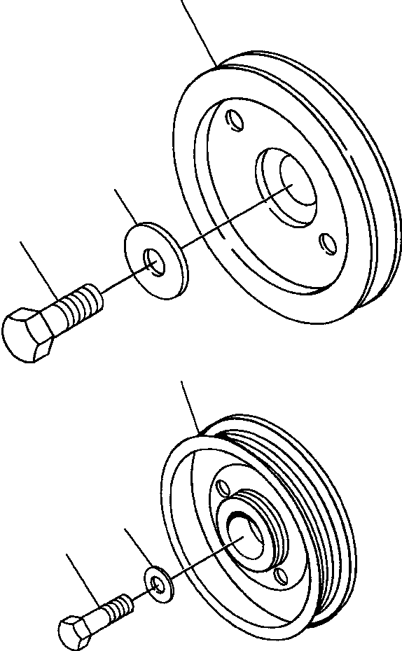 PULLEY, ACCESSORY DRIVE - AC 1246 105 H1 KOMATSU