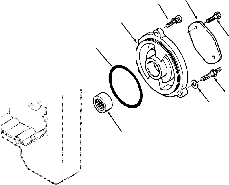 ADAPTER, HYDRAULIC PUMP 1294 262 H1 KOMATSU