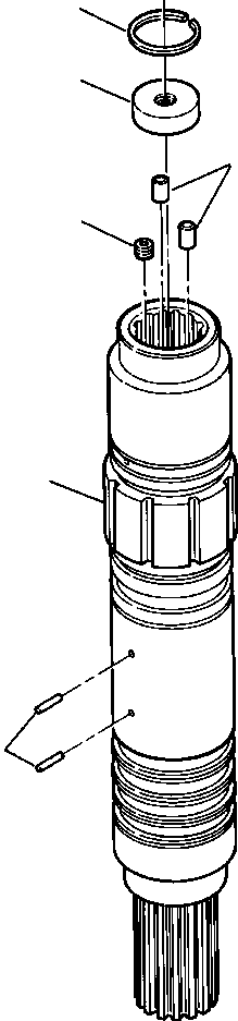 SHAFT ASSEMBLY, INPUT 659 759 C91 KOMATSU