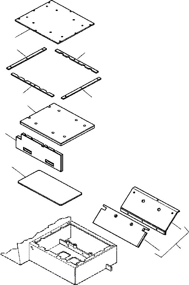 PLATE, BOTTOM 737 003 C1 KOMATSU