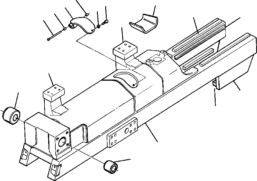 FRAME ASSEMBLY, RIGHT TRACK 740 190 C91 KOMATSU