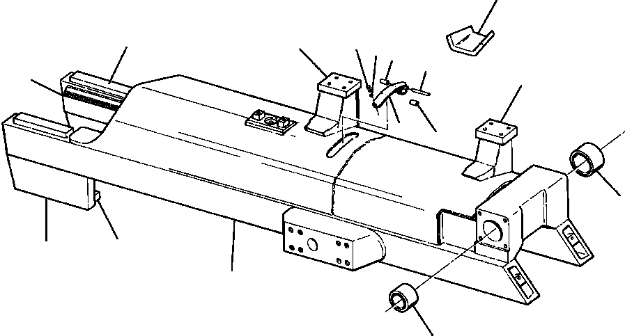 FRAME ASSEMBLY, LEFT TRACK 739 444 C91 KOMATSU