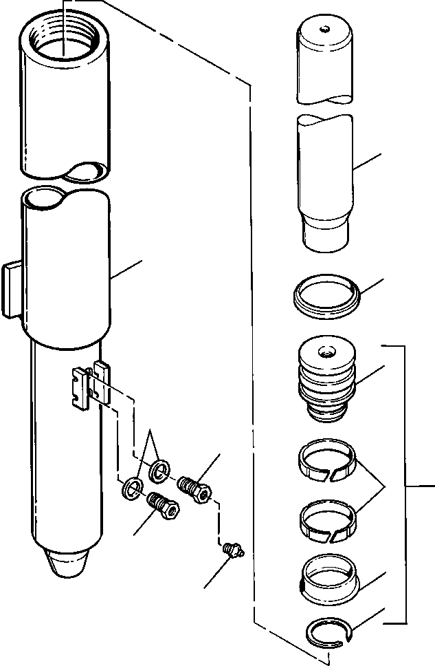 ROD, ADJUSTER CYLINDER 655 975 C1 KOMATSU