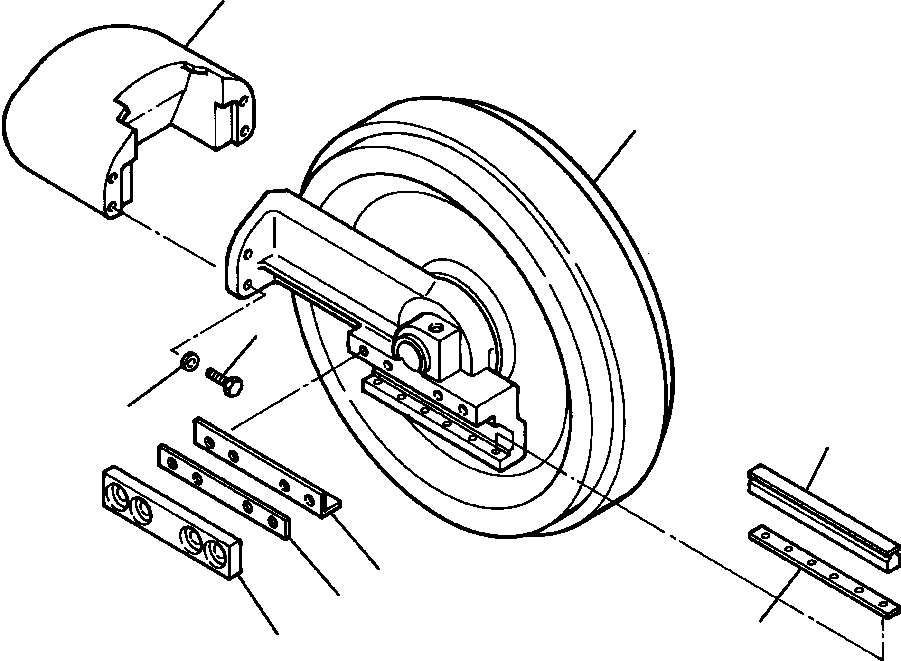 FORK, FRONT IDLER 655 978 C1 KOMATSU