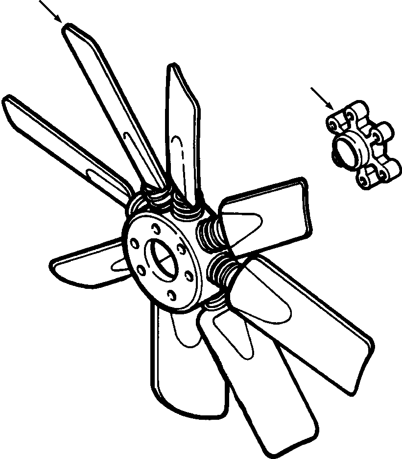 REVERSIBLE FAN (1305 671 H91) KOMATSU