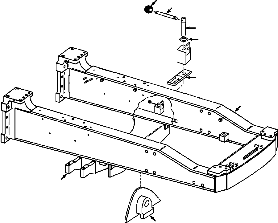 SUPPORT, EQUALIZER BAR ( 700 467 C2) KOMATSU