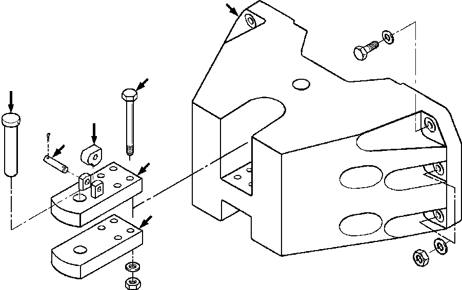 Крепёжный болт - 1-1/2NCx3-1/4 26 646 R1 KOMATSU