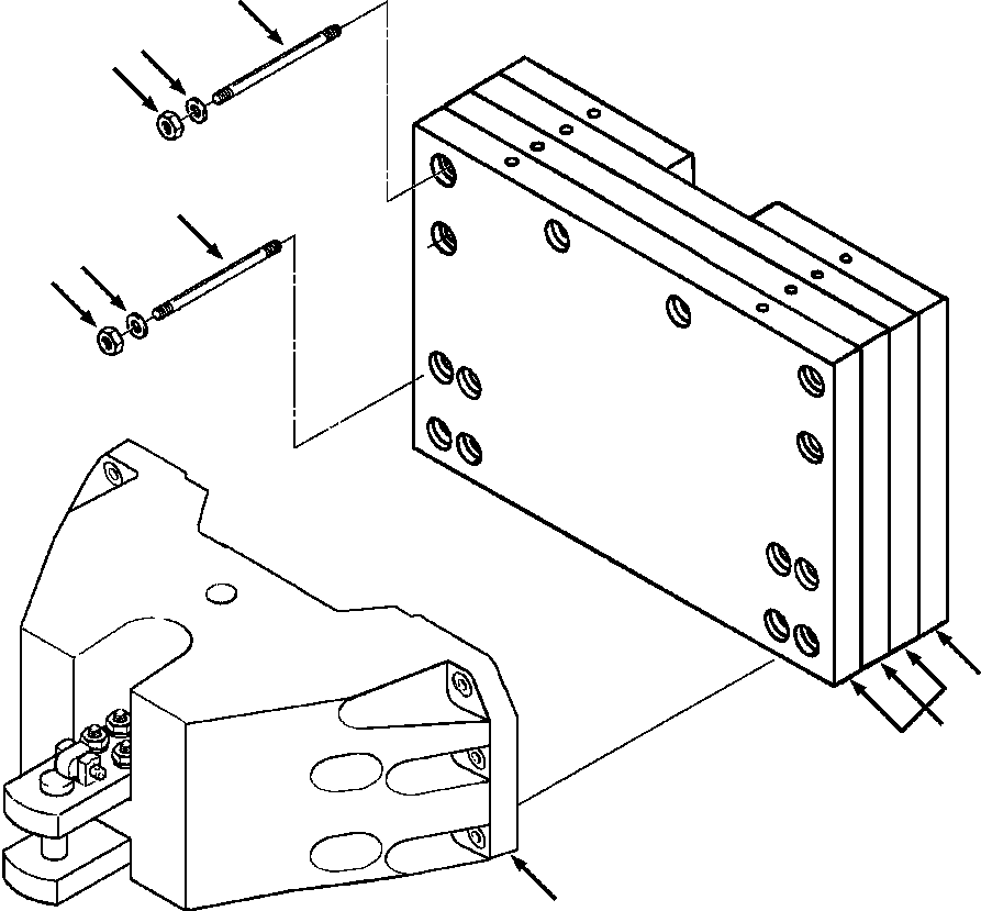 SLAB COUNTERWEIGHT, 3200# . . . . . . . . . .FACTO (1305 040 H91) KOMATSU