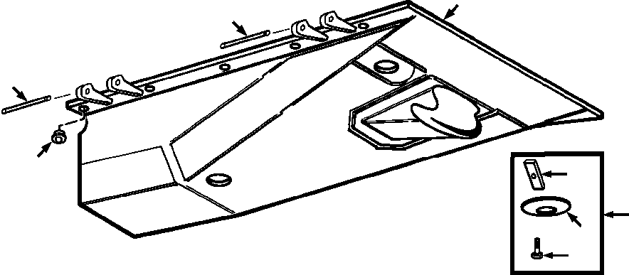 CRANKCASE GUARD (1308 602 H91) KOMATSU