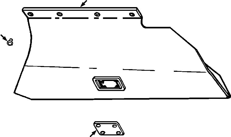 TRANSMISSION GUARD (635 669 C91) KOMATSU