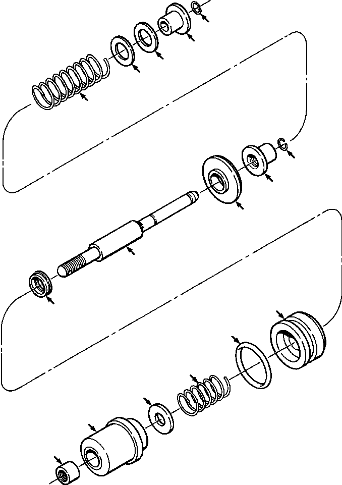CAPSULE ASSEMBLY, FEEL PLUNGER 1305 955 H91 KOMATSU