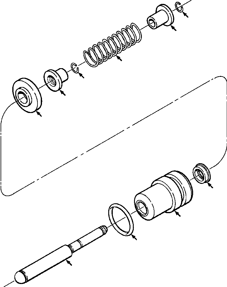 CAPSULE ASSY, FEEL PLUNGER 1305 954 H91 KOMATSU