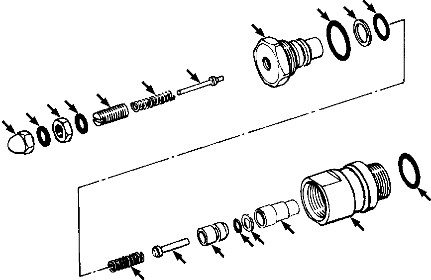 VALVE ASSY, RELIEF 1306 096 H91 KOMATSU