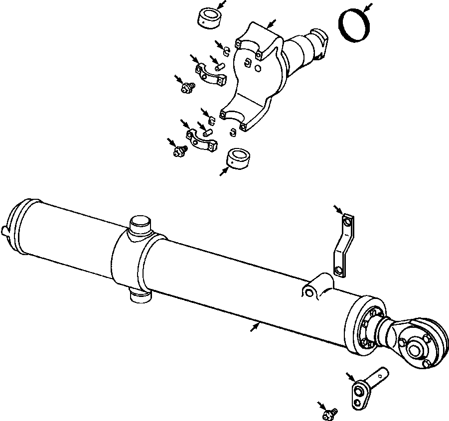 PIN, CYLINDER MOUNTING 717 517 C2 KOMATSU