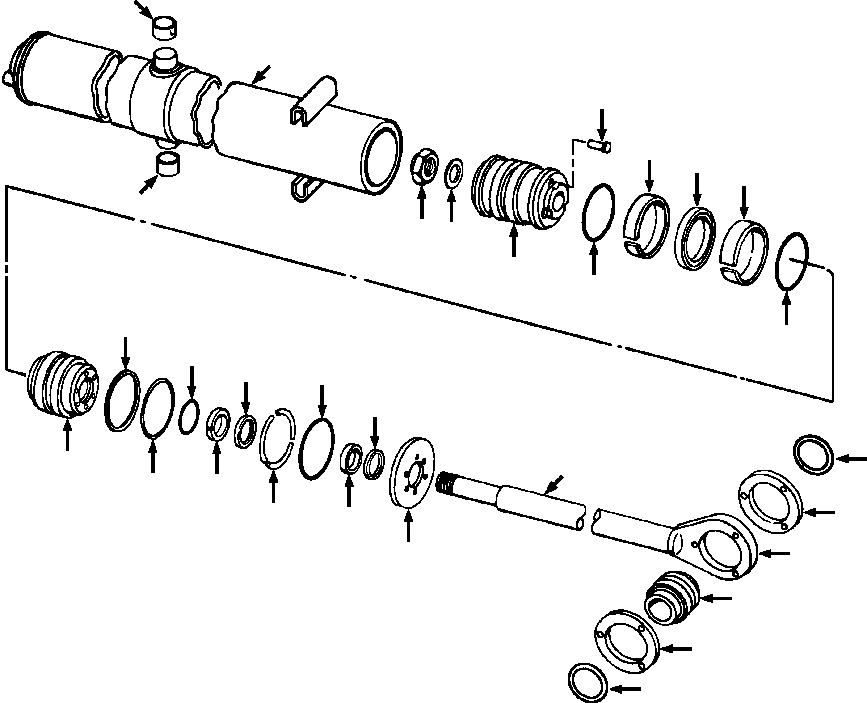 CYLINDER ASSY, BLADE LIFT 738 116 C92 KOMATSU