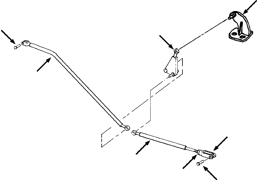 ROD ASSY, LOWER THROTTLE 1277 972 H91 KOMATSU